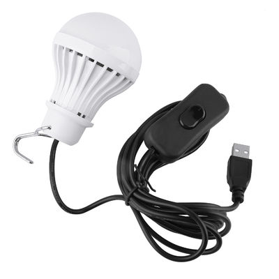 500LM Lamp USB LED Light Bulbs ON And OFF Cable Customized CE